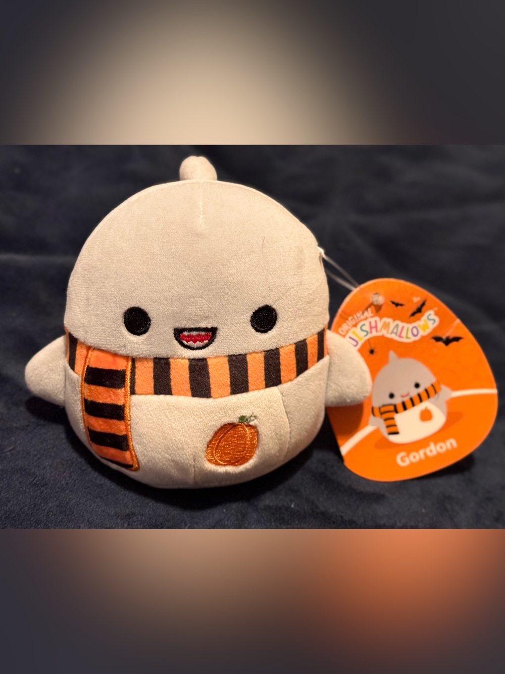 Squishmallows 4.5” Halloween (Gordon the Shark with Harvest Scarf) - NWT